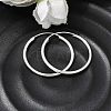 Brass Hoop Earrings EJEW-G474-01S-04-1