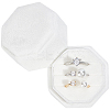 Velvet Cover Plastic Couple Ring Box VBOX-WH20001-02A-1