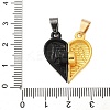 Alloy Enamel Split Pendants STAS-M114-06EBG-3