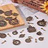 Tibetan Style Alloy Pendants FIND-LP0002-13-3