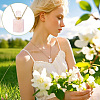 1Pc Natural Rose Quartz Perfume Bottle Necklaces NJEW-PH0001-37B-03-5