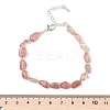 Natural Strawberry Quartz Beads Bracelets for Women BJEW-H623-02S-15-5