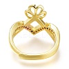 Adjustable Brass Finger Cup Peg Ring Settings ZIRC-I049-03G-3