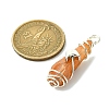 2Pcs Electroplated Natural Quartz Crystal Dyed Copper Wire Wrapped Pendants PALLOY-JF03174-02-2