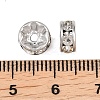 304 Stainless Steel Rhinestone Spacer Beads STAS-P444-01B-P-3