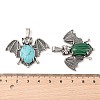 Synthetic Mixed Gemstone Pendants G-G871-02AS-B-3