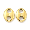 PVD Vacuum Plating 304 Stainless Steel Oval Connector Charms STAS-L278-037G-1