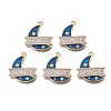 Rack Plating Alloy Enamel Pendants ENAM-T011-147-1
