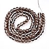 Baking Paint Transparent Glass Beads Strands DGLA-N011-8mm-09-2