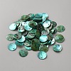 Natural Akoya Shell Dyed Disc Charms SHEL-WH0005-05C-1