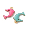 304 Stainless Steel Enamel Charms STAS-Q363-14C-G-2