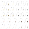 10Pcs Transparent Resin Earring Hooks FIND-YW0006-98G-2