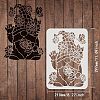 Plastic Reusable Drawing Painting Stencils Templates DIY-WH0202-259-2