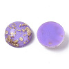 Glitter Translucent Resin Cabochons RESI-S364-43A-A05-3