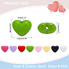 64Pcs 8 Colors Opaque Acrylic Beads SACR-PH0001-51-2