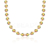 Enamel Daisy Flower Link Chains CHS-CJ0001-33-5