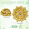 2Pcs Alloy with Rhinestone Handicraft Beading Appliques AJEW-FG0004-29E-2