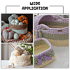 Flat Round & Oval Wood Knitting Crochet Bottoms DIY-FG0005-02-6