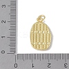 Rack Plating Brass Micro Pave Cubic Zirconia Pendants KK-E110-06G-4