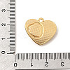 304 Stainless Steel Rhinestone Pendants STAS-P431-12G-3