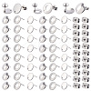 60Pcs 3 Style 304 Stainless Steel Stud Earring Findings STAS-SP0001-57-1