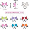84Pcs 6 Colors 304 Stainless Steel Enamel Links Connectors STAS-UN0026-52-5
