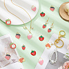 24Pcs 6 Style Zinc Alloy Enamel Pendants ENAM-AR0001-68-3