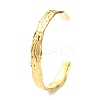 304 Stainless Steel Textured Open Cuff Bangles for Women LS-STAS-B068-02G-1