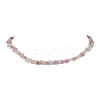Natural Rose Quartz Chip Beaded Necklace NJEW-JN04615-03-1