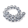 Transparent Electroplate Glass Beads Strands EGLA-N002-34H-F03-4