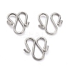 304 Stainless Steel Hook Clasps STAS-J032-34-1