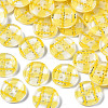Resin Buttons BUTT-N017-01G-1