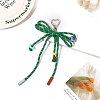 Polyester Braided Rope Bowknot Hanging Ornaments PW-WG70E10-04-1