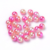Rainbow Acrylic Imitation Pearl Beads LS-OACR-R065-10mm-A04-1