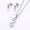 Tarnish Resistant 304 Stainless Steel Jewelry Sets SJEW-O090-10P-1