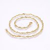 304 Stainless Steel Singapore Chain Necklaces X-MAK-L015-25G-2
