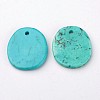 Natural Howlite Charms X-TURQ-G929-B02-2