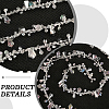 1 Roll Handmade Resin Teardrop Beaded Chains DIY-CN0003-52A-5