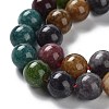 Dyed Natural Malaysia Jade Beads Strands G-G021-01D-02-4