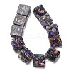 Dyed Natural Imperial Jasper with Resin Beads Strands G-G083-C02-01-2