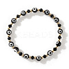 Glass Evil Eye Beaded Stretch Bracelets for Women Men VP6778-2-1