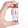 Transparent Glass Wishing Bottle Decoration AJEW-YWC0005-02-4