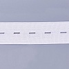 Buttonhole Flat Elastic Rubber Cord/Band EC-WH0007-01B-2