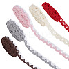 30 Yards 5 Colors Cotton Braided Wavy Lace Ribbon OCOR-NB0002-26-1