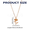 1Pc Alloy Flower Shape Pendant Necklaces for Women NJEW-LP0004-19-2