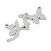 Non-Tarnish 304 Stainless Steel Pendants STAS-L279-002P-H-2