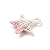 Spray Painted Alloy Pendants PALLOY-S038-05B-2