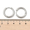 Tarnish Resistant 201 Stainless Steel Huggie Hoop Earrings Findings STAS-F149-33P-B-4