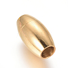 304 Stainless Steel Magnetic Clasps with Glue-in Ends STAS-G203-11G-1