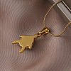 Ocean 310 Stainless Steel Green Enamel Turtle Pendant Necklaces for Women QG8556-4